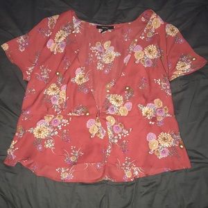 Forever 21 open-chest semi-crop top